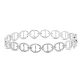 0.45ct 14k White Gold Diamond Bangle